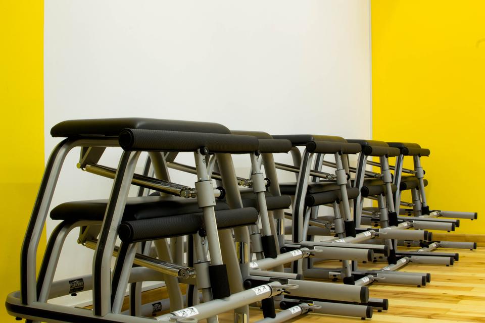 A row of Chair trainers